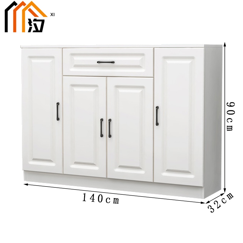 汐木质鞋柜四门个