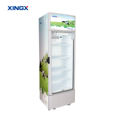 星星(XINGX)LSC-308FDM-TY乳品柜 展示柜 饮料柜 冷藏柜 商用立式冷柜 玻璃门 超市大容量冰箱