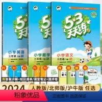6本 53天天练+全优卷]语文+数学+英语 人教版 三年级下 [正版]2024新版53天天练三年级下册语文数学英语人教版