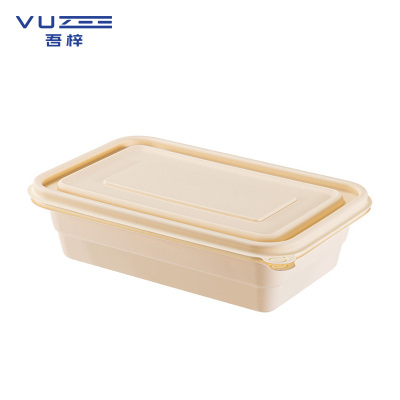 吾梓 一次性餐盒 750ML350套 箱