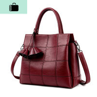 软皮女包时尚百搭手提包新款时尚中年女包妈妈包单肩包斜挎包韩版NEW LAKE女士单肩包