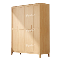 洛诗莲 (RoyceLand) 简约实木衣柜四门收纳柜