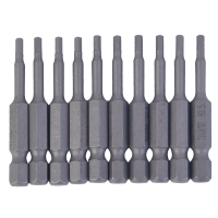 takama(高松)407020 内六角螺丝批头套装10件套起子头旋具头电动批头S2带强磁 H2.0