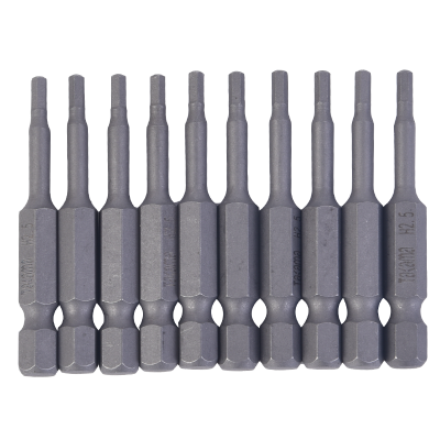 takama(高松)407020 内六角螺丝批头套装10件套起子头旋具头电动批头S2带强磁 H2.0