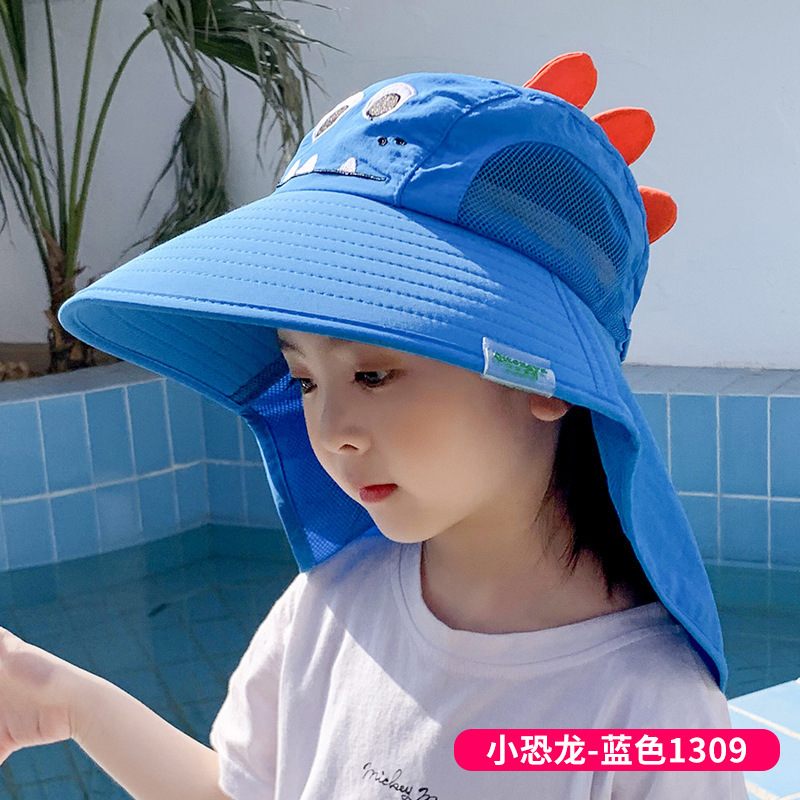 儿童防晒帽男女童2026年夏季防紫外线宝宝太阳帽春秋渔夫帽遮阳帽