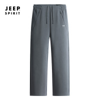 JEEP SPIRIT 360克密针空气层裤子男士休闲卫裤宽松直筒春秋运动裤