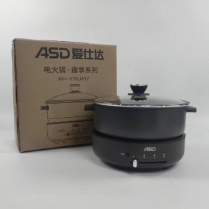 ASD/爱仕达电火锅AH-Y15J417家用多功能炒菜烤肉分体式不粘电煮锅