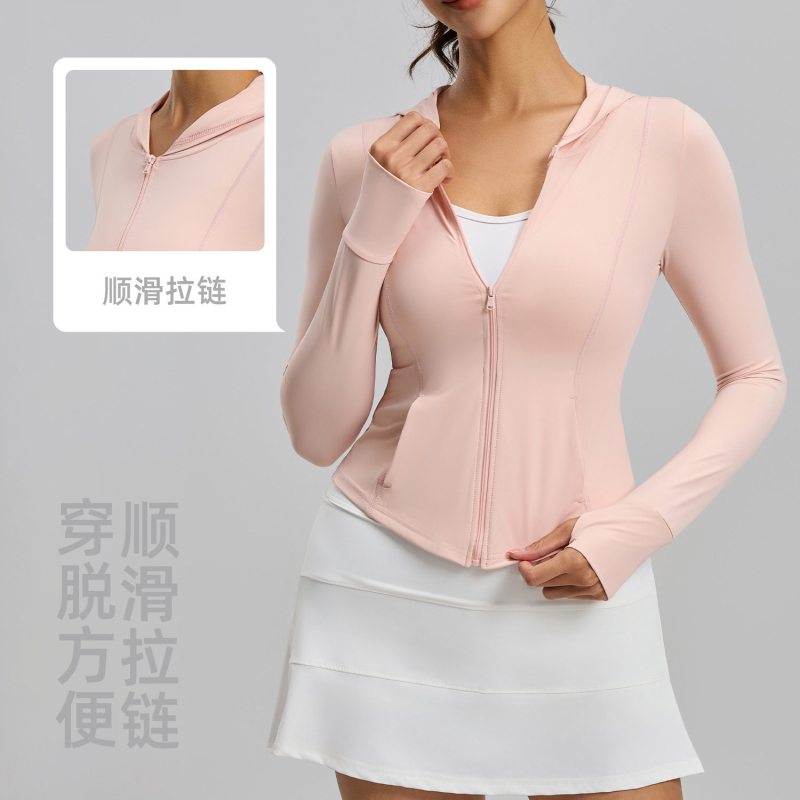 聚衣堂夏季原纱防紫外线防晒外套薄款户外皮肤衣连帽防晒衣女