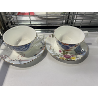 玛戈隆特骨瓷咖啡杯套装2杯2碟