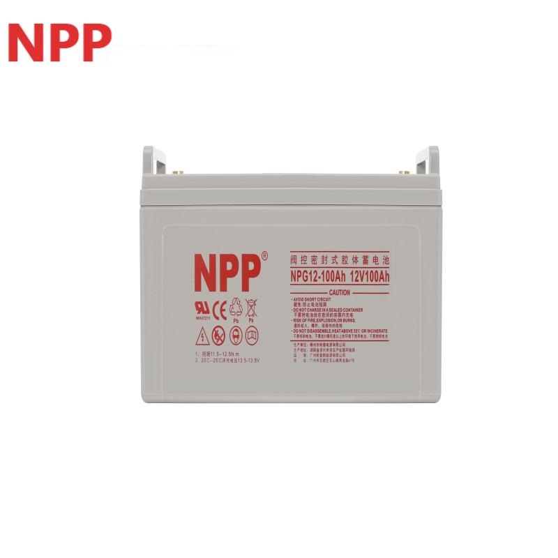 NPP蓄电池NPG12-100Ah 12V100Ah(电池含安装,以及安装所需连接线、辅材等)