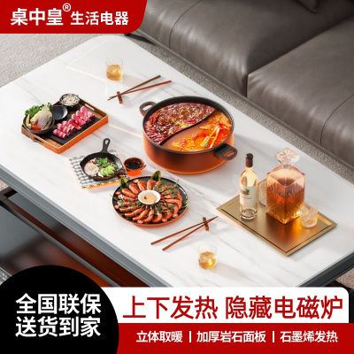 桌中皇取暖桌电暖桌可升降烤火桌茶几一体家用火锅两用多功能电烤桌