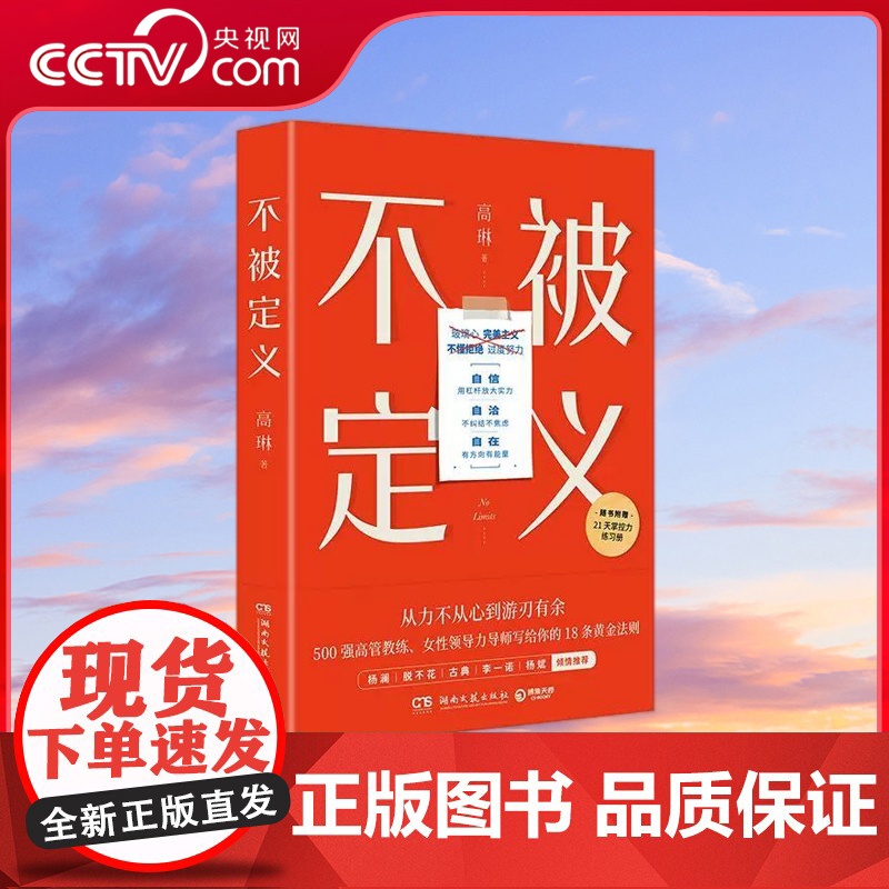 [央视网]不被定义 高琳 职场女性的力量之书 一眼望到头的你 写给被完美主义 高敏感 讨好型人格困住的你 TJ