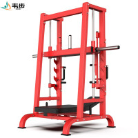 韦步EM964商用悍马挂片系列健身房卧式腿部上蹬倒蹬训练机力量器