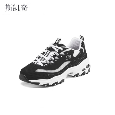 斯凯奇 黑白熊猫鞋女款 896121-BKW/双