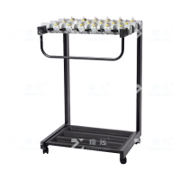 臻远 ZY4080127商用雨伞架带锁收纳置物架铁艺伞架子 18头加高