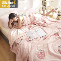 空调被夏凉被夏天水洗棉夏被可机洗双人棉薄被子儿童被芯单人被 三维工匠