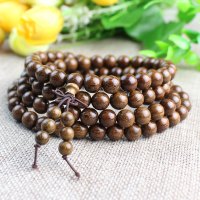 金丝檀木手串108颗6/8mm实木佛珠手链似金丝楠木男女情侣饰品礼物送女朋友老婆情人节七夕生日礼物