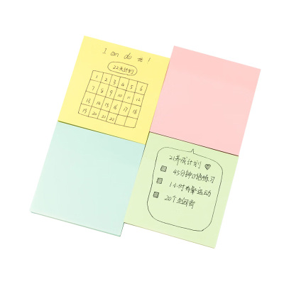 得力(deli)12本彩色便利贴粘性便签纸 76*76mm 办公用品 P07156
