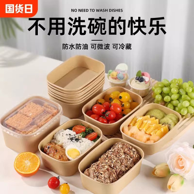 户外餐具露营家用饭盒便携套装加厚食品级野餐用碗一次性泡面碗