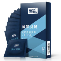 名流避孕套超薄款12只装紧绷小号男用安全套套子光面润滑带刺颗粒狼牙棒夫妻房事性生活保险套成人情趣计生性用品