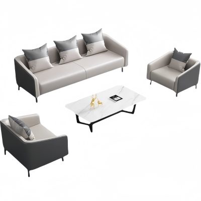 依韵珂沙发组合1+1+3+茶几套