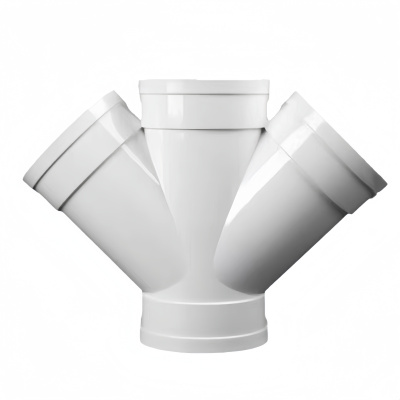 依诺九吉 PVC斜四通水管配件四通接头 多型号 个