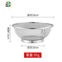 304不锈钢洗米洗菜篮沥水漏盆家用淘米器淘米盆洗米盆 FENGHOU 304洗米筛20CM