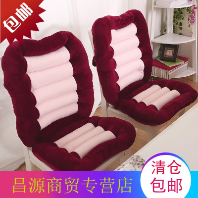 加厚餐椅垫办公室一座一靠冬季毛绒坐垫透气屁股垫子电脑椅子垫