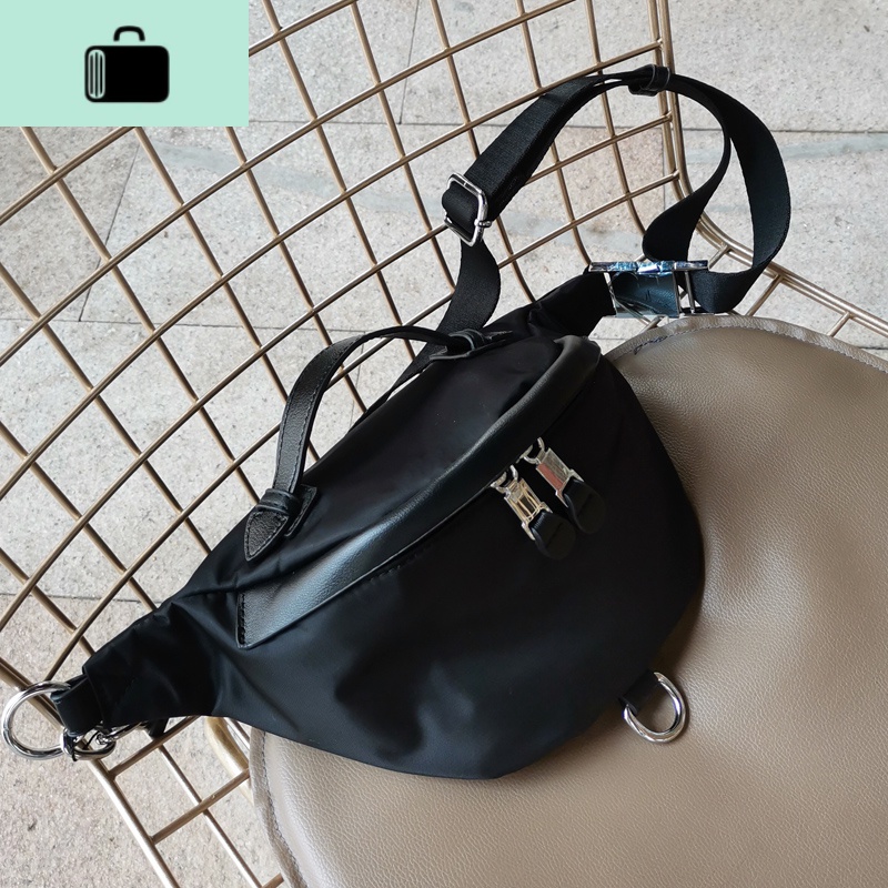 2020新款包包女弯月包包女帆布胸包女时尚休闲百搭斜挎胸包潮单肩NEW LAKE女斜挎包