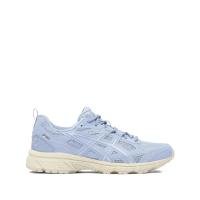 ASICS训练鞋女透气舒适耐磨稳定蓝色纹理设计系带款厚底户外运动