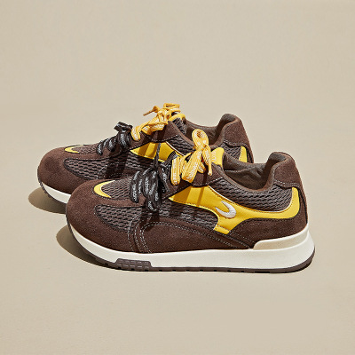 内增高ins韩版新款老爹鞋女秋季跑步休闲厚底