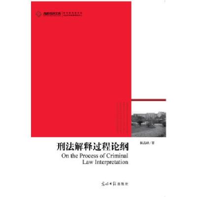 正版新书]高校社科文库刑法解释过程论纲杨高峰 著978751124806