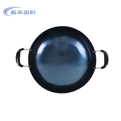 酷美智悦 无涂层双耳章丘铁锅36cm KM-JZ215 个