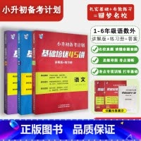 基础培优45讲语数英 小学升初中 [正版]小升初备考计划基础培优冲刺名校45讲语文数学英语必刷题讲解版+练习册总复习资料