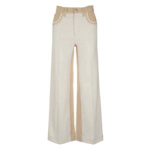 Chloe/女士休闲微喇裤时尚简约设计舒适百搭裤装