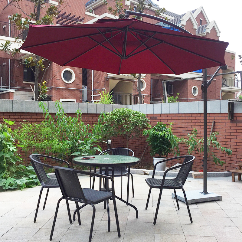 户外遮阳伞庭院室外闪电客大型露天摆摊广告伞休闲香蕉伞户外桌椅伞