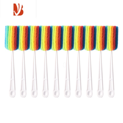 三维工匠10个杯刷长柄无死角奶瓶刷保温海绵小刷子瓶刷清洁清洗杯刷洗杯子