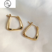 JiMi几何方形高级感耳坠法式耳环2022年新款潮耳圈韩国气质秋冬耳钉女