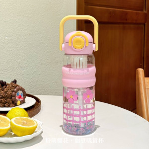 梵澜狸塑料吸管杯水杯YQ48 个
