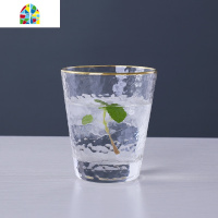 冷水壶玻璃水杯套装家用轻奢客厅简约日式酒杯ins风可高温凉水壶 FENGHOU 6个高杯+杯架+托盘+金把冷水壶