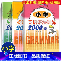 小学英语语法训练2000题+提高版+进阶版(3本) 小学通用 [正版]小学英语语法训练2000题基础提高版进阶版全3册适