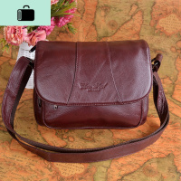 皮女包斜挎包小单肩包女士软皮中年斜背包头层牛皮中老年妈妈包NEW LAKE女斜挎包