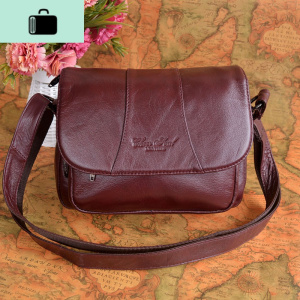 皮女包斜挎包小单肩包女士软皮中年斜背包头层牛皮中老年妈妈包NEW LAKE女斜挎包