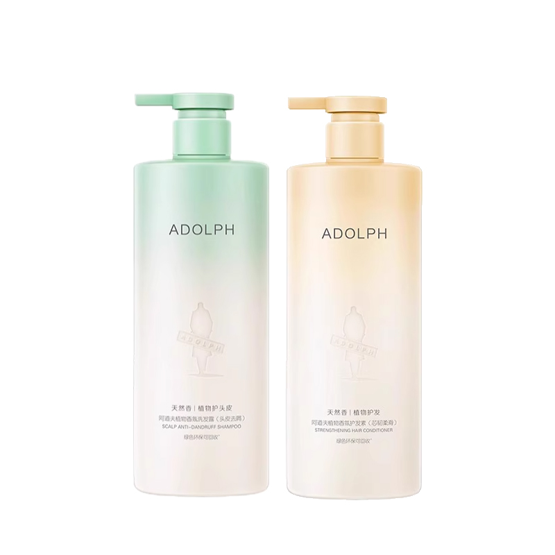 阿道夫 400ml头皮祛屑洗发水+400ml芯韧柔护发素+赠2中样6小样(赠品香型随机发)(NM)