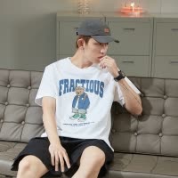 [1折价29.9元叠加优惠券]唐狮春夏季新款纯色圆领短袖T恤男潮流休闲宽松打底衫半袖