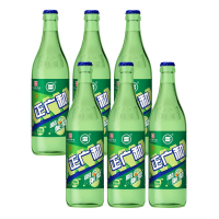 新品正广和莱蒙柠檬味汽水520ml*6瓶 老上海经典柠檬味汽水饮料