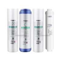 适用美的净水器10寸PP棉颗粒后置活性炭滤芯MRO101-5 101A 102-5 204-5 MRO105-5红色款