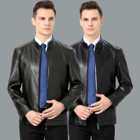 2025海宁正品春秋装新款皮夹克外套潮海宁真皮皮衣男外套短款皮衣男真皮皮夹克海宁绵羊皮真皮男装立领男士皮外套修身潮
