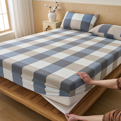 日式全棉六面全包床垫保护套纯棉床笠拉链可拆卸机洗防尘套防滑罩