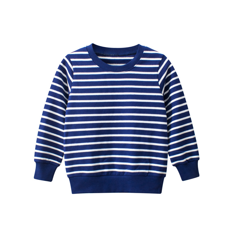 品牌童装 秋季 儿童卫衣条纹宝宝衣服代销